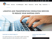 Tablet Screenshot of icclogistics.com